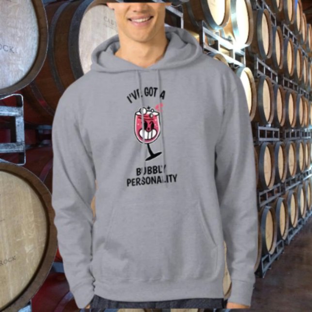Bubbly Personality – Wine Lover Hoodie (Creator Uploaded)