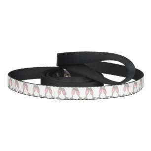 Bubbly Pink Champagne Glass Toast Dog Leash