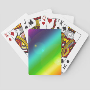 Bubbly Rainbow Poker Cards
