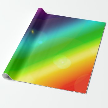 Bubbly Rainbow Wrapping Paper by StuffOrSomething at Zazzle