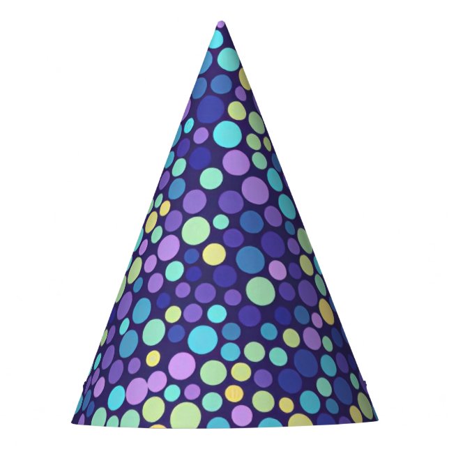 Bubbly Sea Dots Party Hat (Front)