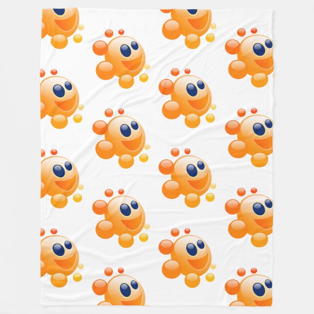 BUBBLY SUN FLEECE BLANKET (Front)