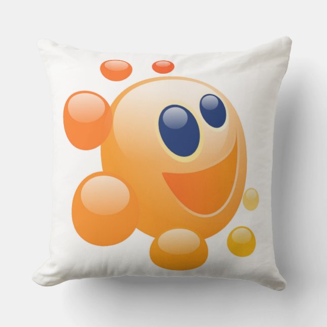 BUBBLY SUN THROW PILLOW (Front)