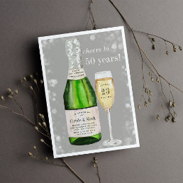 Bubbly Toast | Any Year Anniversary Party Invitation