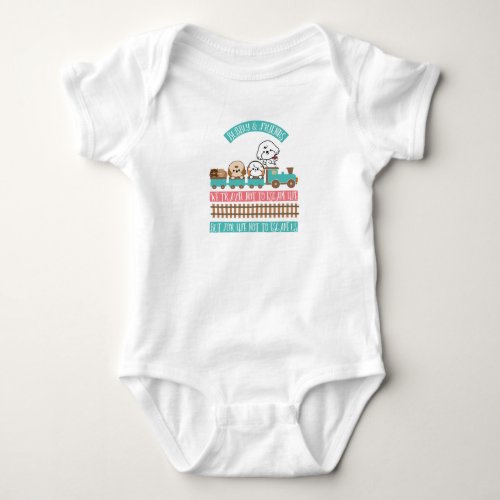 Bubbly travel with friends baby bodysuit