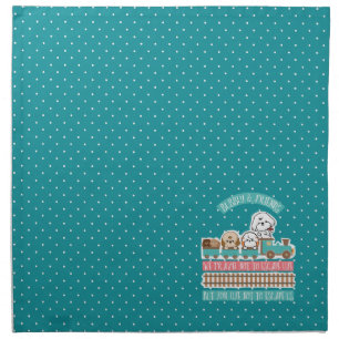 Bubbly travel with friends napkin
