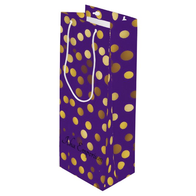 Bubbly Wine Gift Bag (Front Angled)