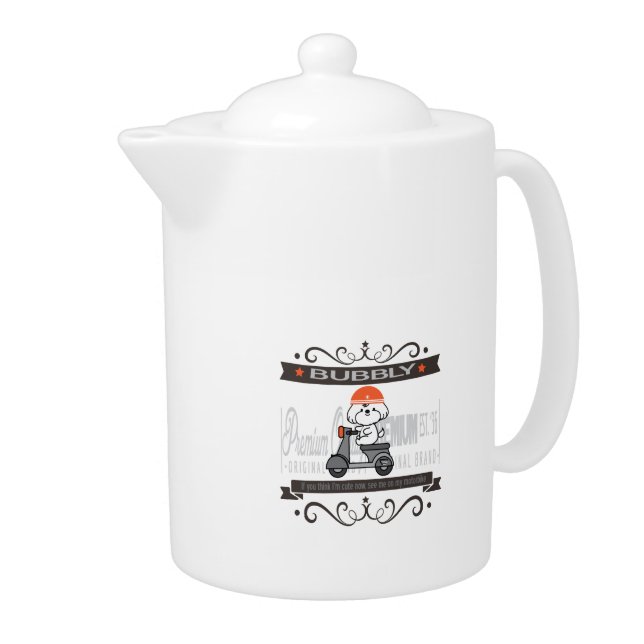 Bubbly's motorbike riding teapot (Right)