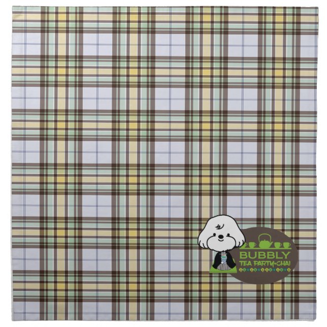 bubbly's tea party napkin (Front)