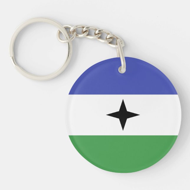 BUBI Bantu People ethnic flag Keychain (Front)