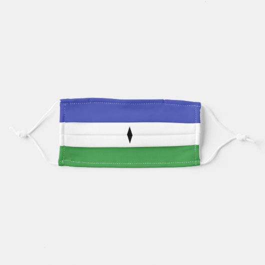 Bubi Bantu people flag ethnic symbol Adult Cloth Face Mask (Front, Folded)