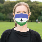 Bubi Bantu people flag ethnic symbol Adult Cloth Face Mask (Outside)