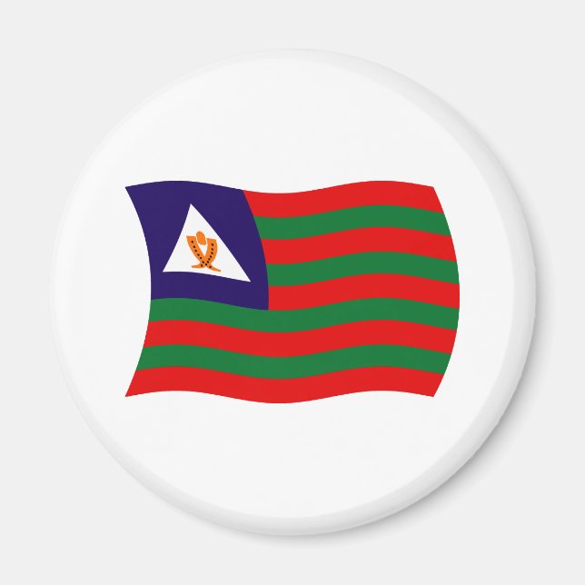 Bubi Tribal Flag Magnet (Front)