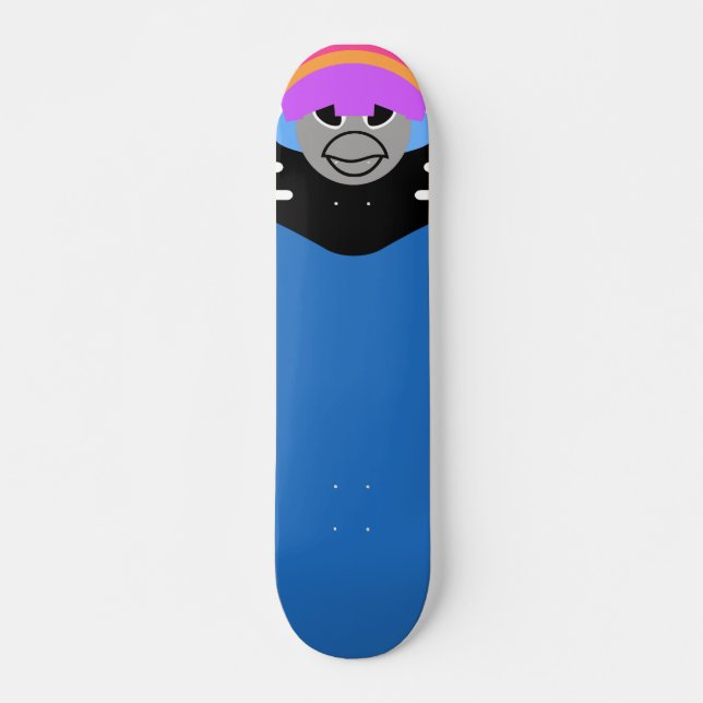 Bubla-Chan Clupkitz Samurai Geisha Skateboard Deck (Front)