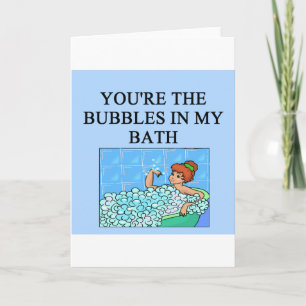 buble bath lovers holiday card