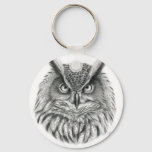 Bubo Bubo Owl Keychain at Zazzle