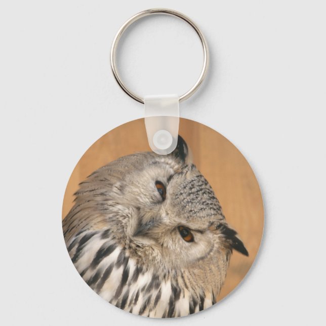 Bubo bubo sibiricus keychain (Front)