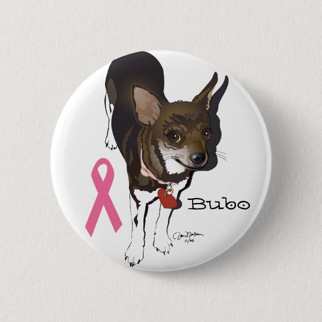 Bubo, the chihuahua button (Front)
