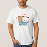 Panda T-shirt Voor Stel Dudu Is Making A Call To His Bubu T Shirt Women Men Couple Funny T Shirts Cute Panda Bear T-shirts Summer O Neck Mens Clothing Panda T-shirts Voor