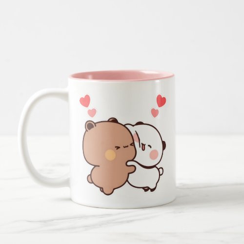 Bubu and Dudu Panda And Brownie Bear Couple Two_Tone Coffee Mug