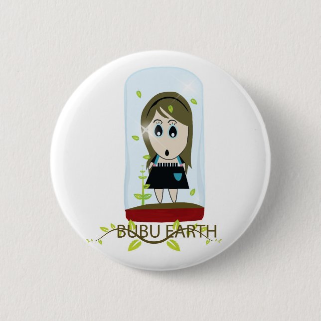 BUBU EARTH PINBACK BUTTON (Front)