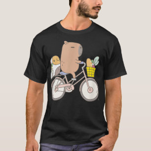 Bubu The Guinea Pig Biking Funny Animal  T-Shirt