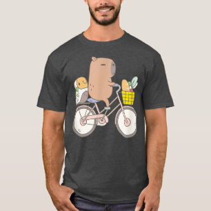 Bubu The Guinea Pig Biking Funny Animal  T-Shirt