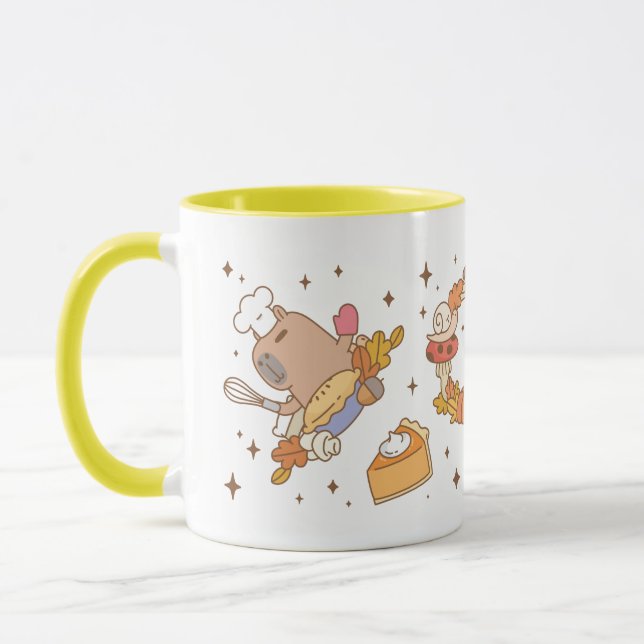 Bubu the Guinea pig, Fall and Pie Mug (Left)