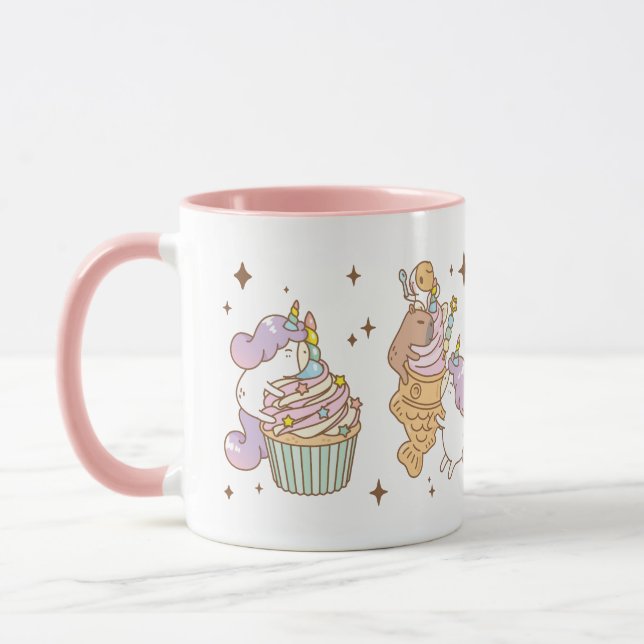 Bubu the Guinea pig, Unicorn Party Mug (Left)