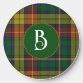 Bucanan Plaid Monogrammed Wireless Charger (Front)