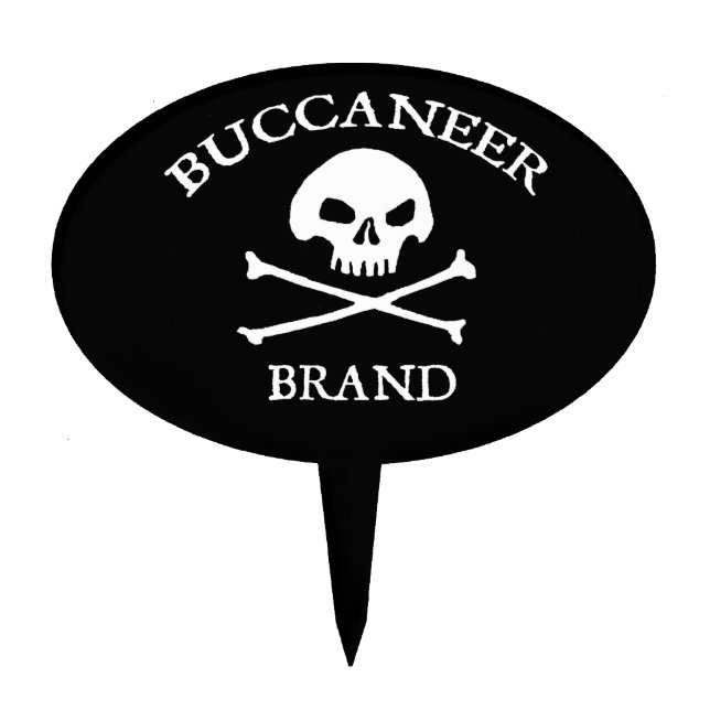 Buccaneer Brand Cake Topper (Front)
