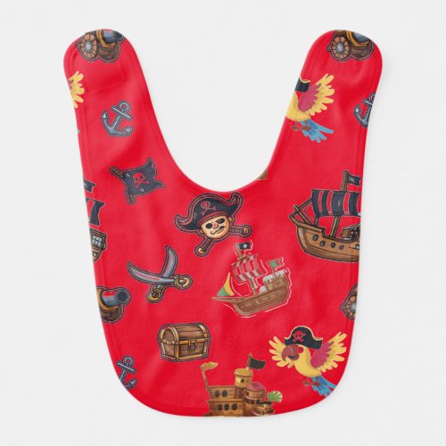 Buccaneer Buddies Baby Bib