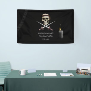 Buccaneer party Pirate themed birthday / bachelor Banner