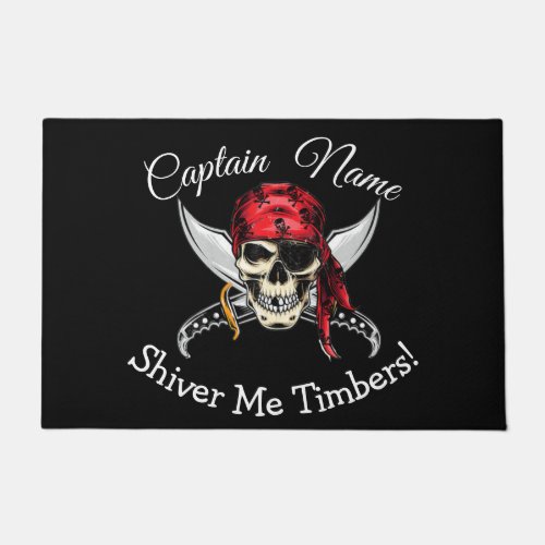  Buccaneer Pirate Legend Cross Knives Doormat