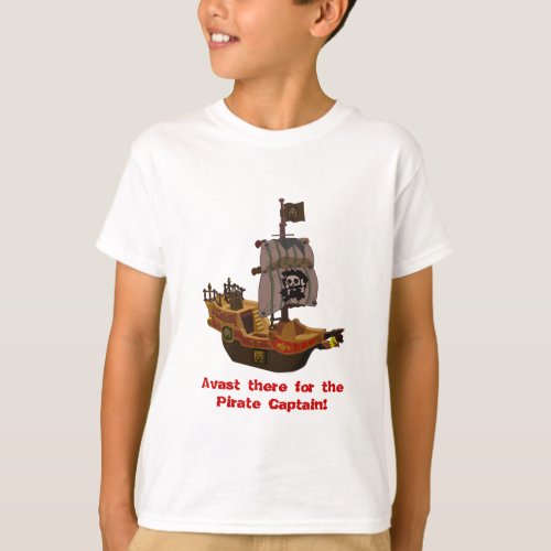 Buccaneer Pirate Ship kids t_shirt