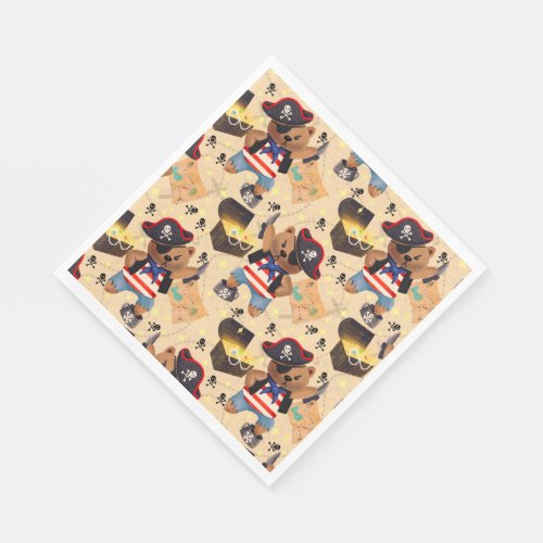  Buccaneering Bear  Napkins