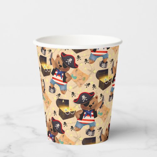  Buccaneering Bear Paper Cups