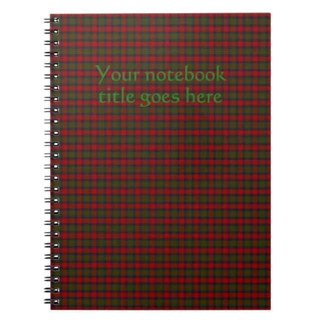 Buccleuch Official Tartan Notebook (Front)