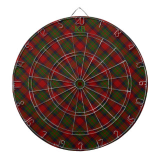 Buccleuch Official Tartan with monogram / initials Dart Board