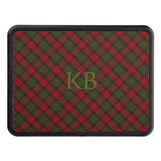 Buccleuch Official Tartan with monogram / initials Hitch Cover