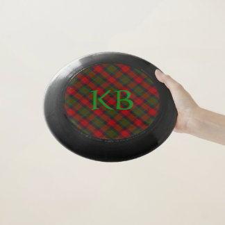 Buccleuch Official Tartan with monogram / initials Wham-O Frisbee