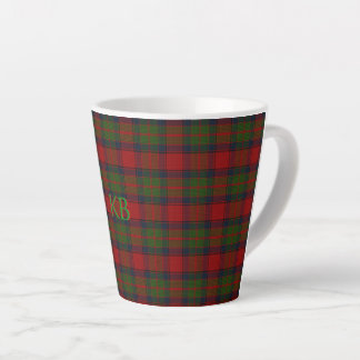Buccleuch Official Tartan with monogram / name Latte Mug