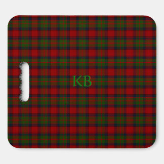 Buccleuch Official Tartan with monogram / name Seat Cushion