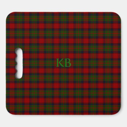 Buccleuch Official Tartan with monogram  name Seat Cushion