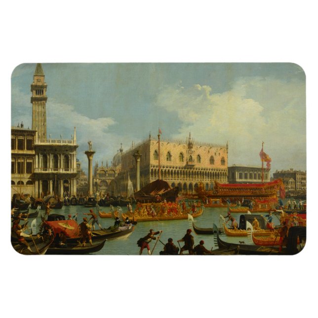 Bucentaur's Return Palazzo Ducale Canaletto Fine Magnet (Horizontal)