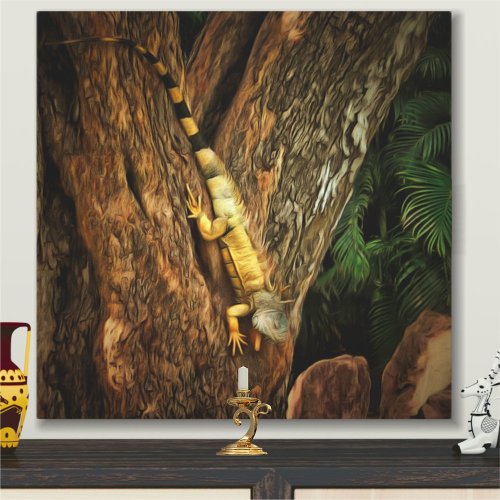 Bucerias Iguana 1069 Art Canvas Print