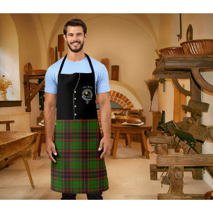 Buchan Clan Badge & Tartan Kilt Apron