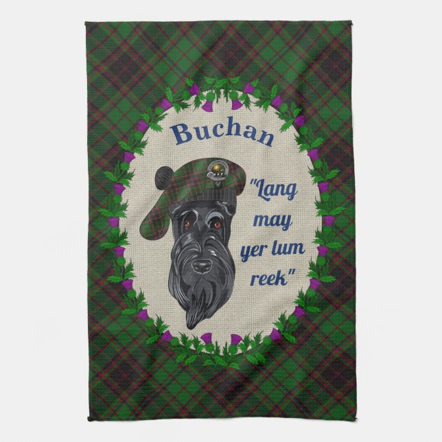 Buchan Scottie Dog Kitchen Towel (Vertical)