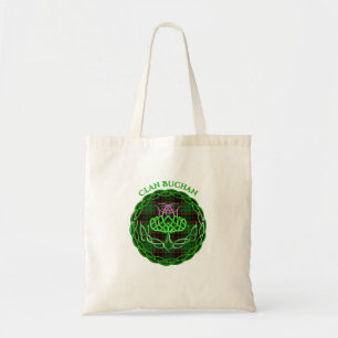 Buchan Scottish Tartan Celtic Thistle Tote Bag