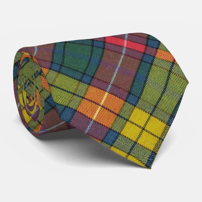 Buchanan Ancient Tartan Pattern Neck Tie (Rolled)